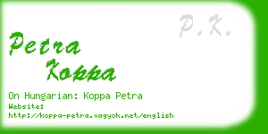 petra koppa business card